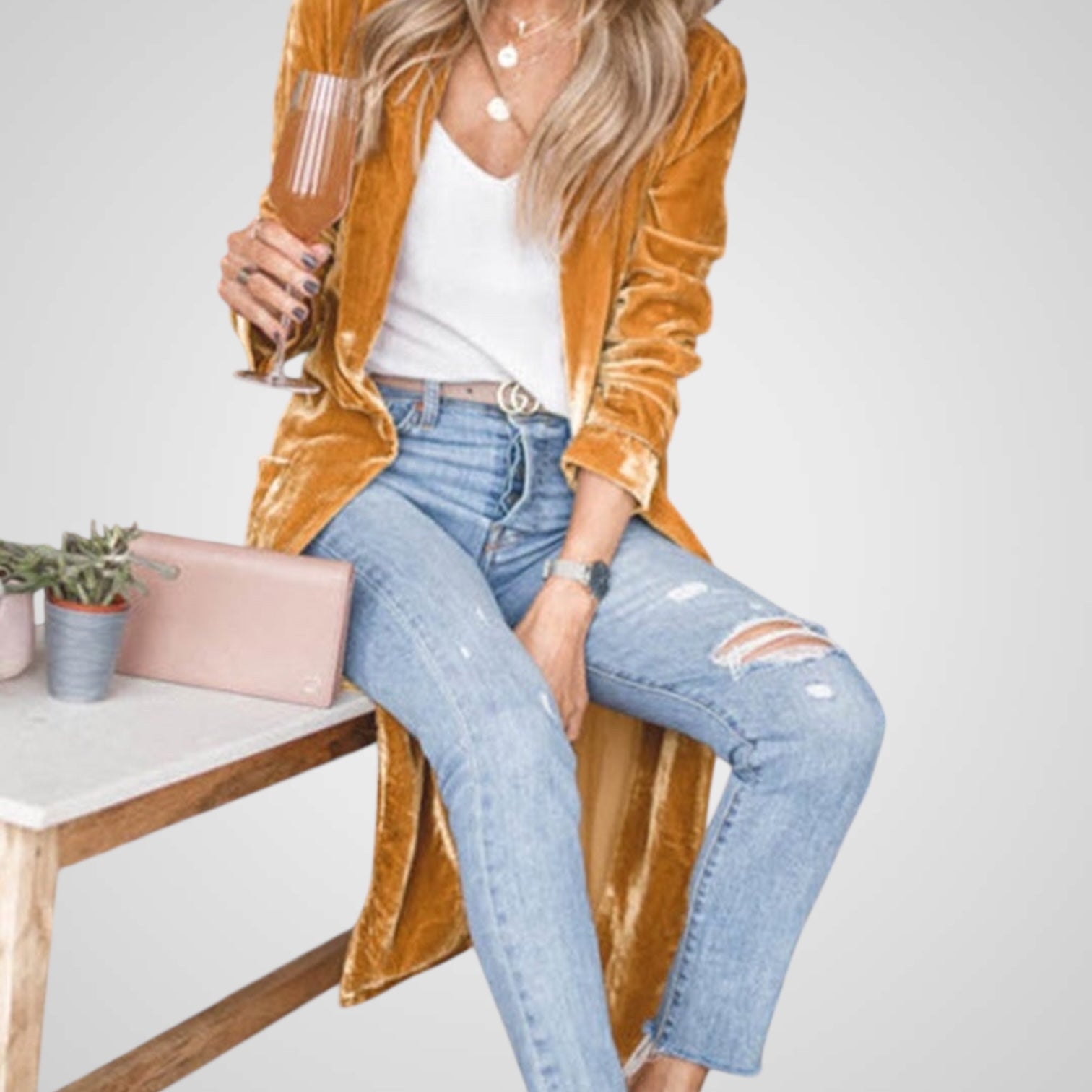 Amanda | Chaqueta larga para mujer Luvamoda