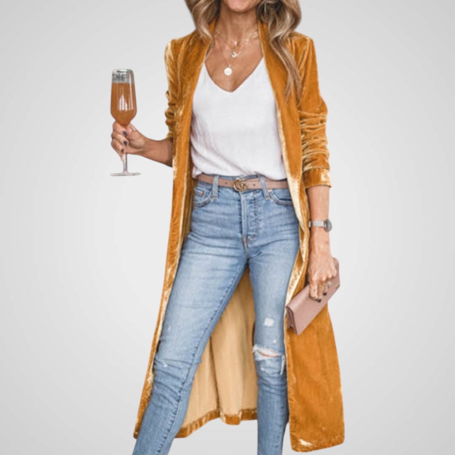 Amanda | Chaqueta larga para mujer Luvamoda