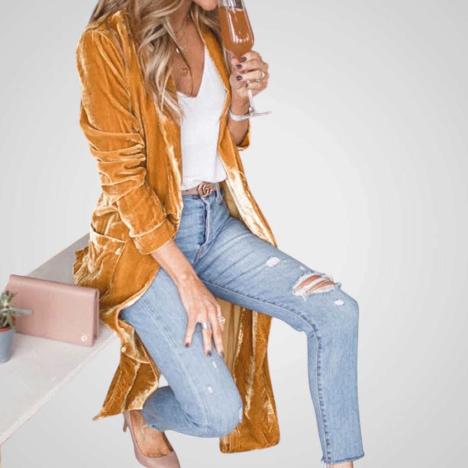 Amanda | Chaqueta larga para mujer Luvamoda