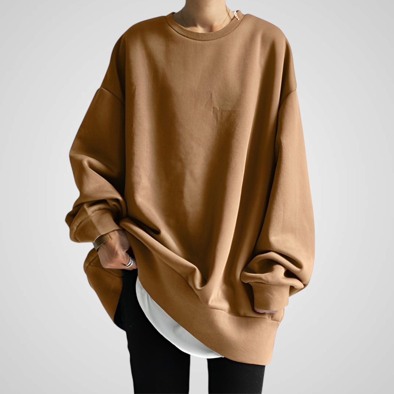 Sudadera holgada elegante para mujer Luvamoda