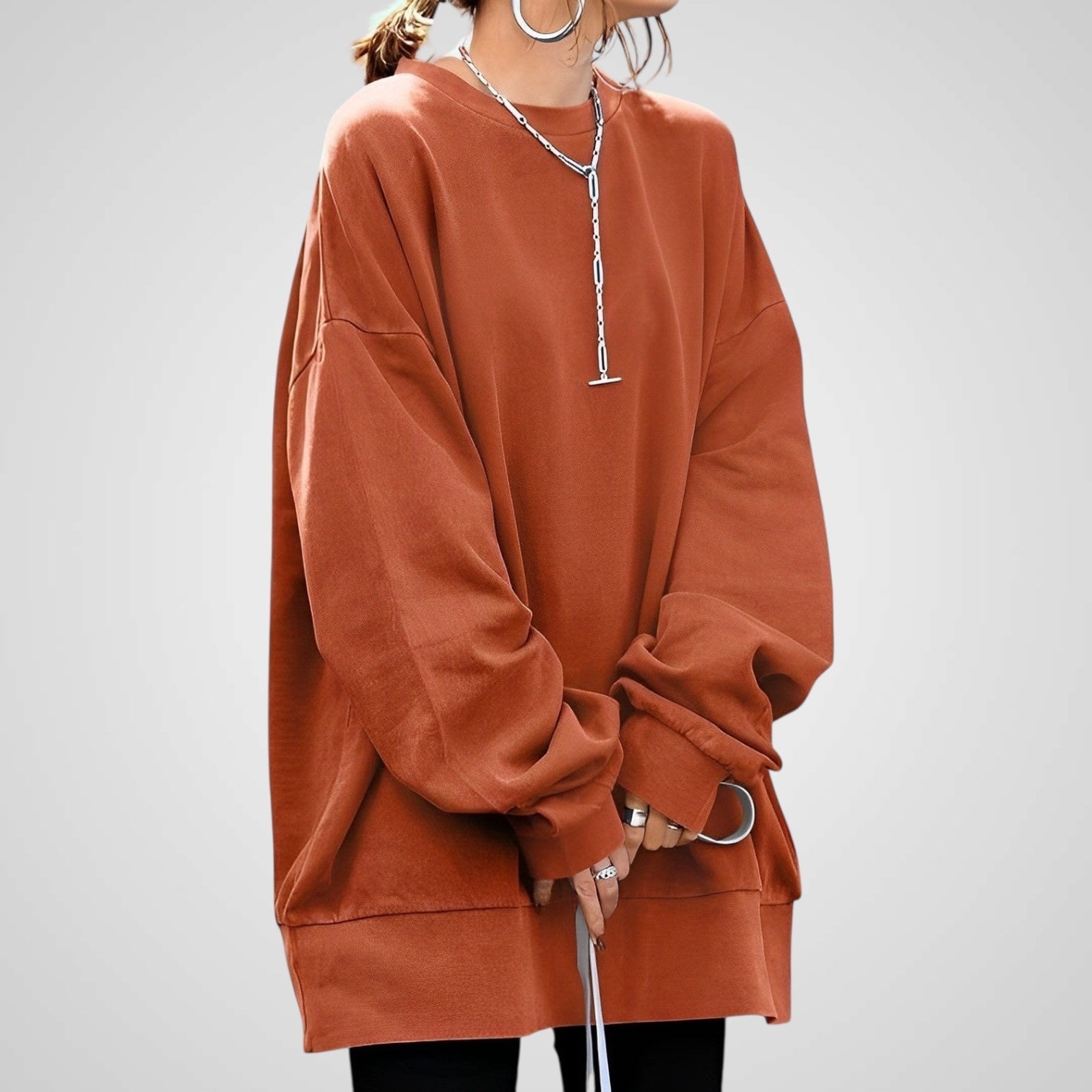 Sudadera holgada elegante para mujer Luvamoda