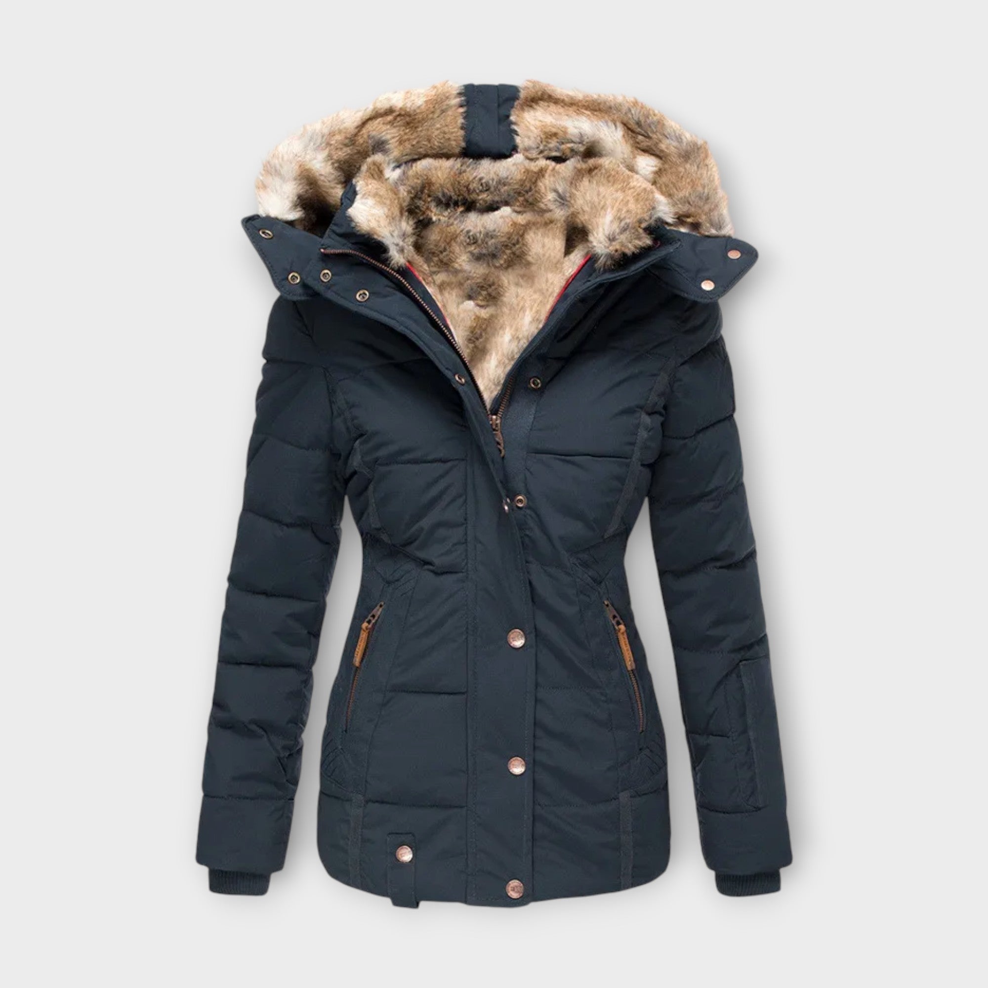 Emine - Chaqueta de cuero cómoda Luvamoda