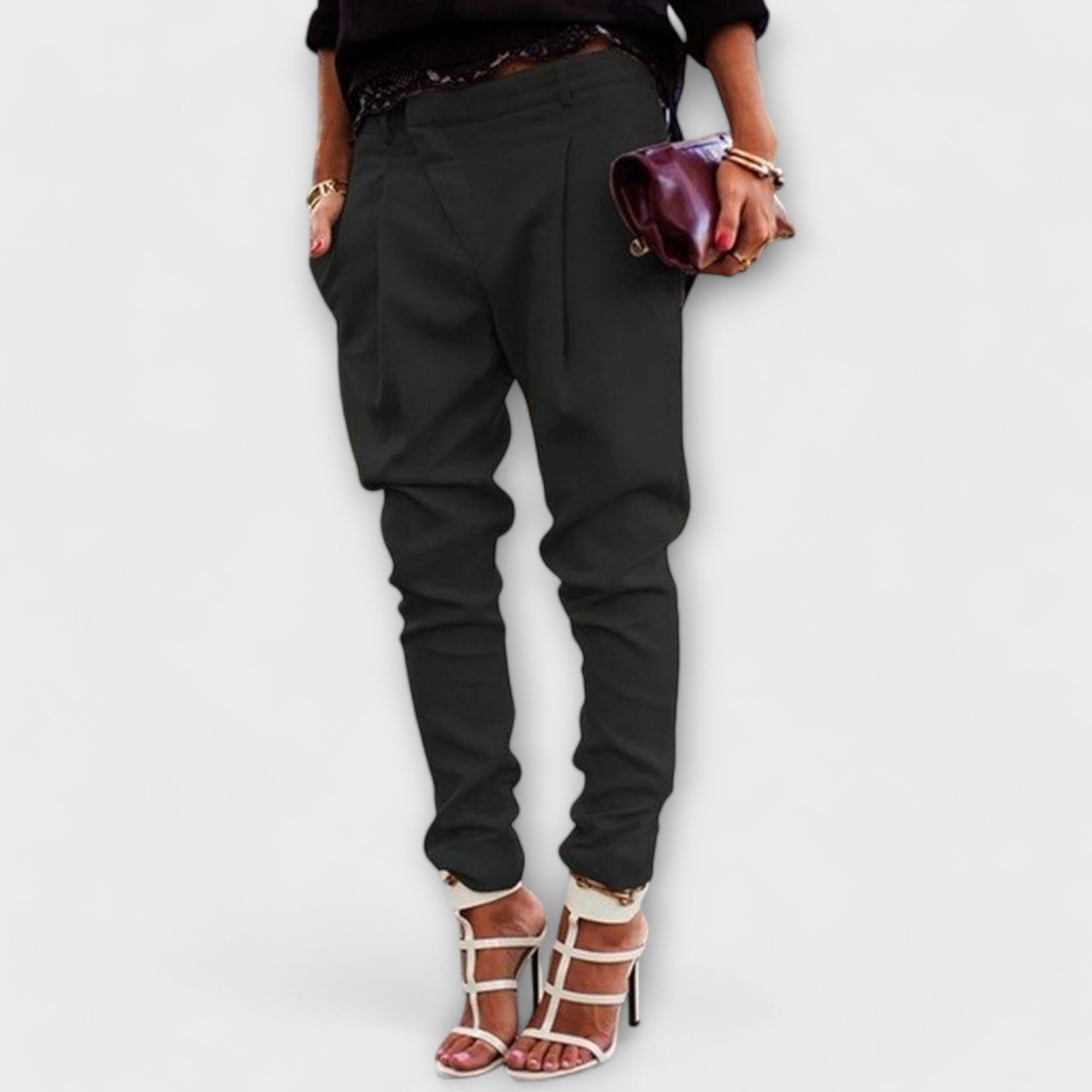 Pantalones de cintura alta LuvaModa