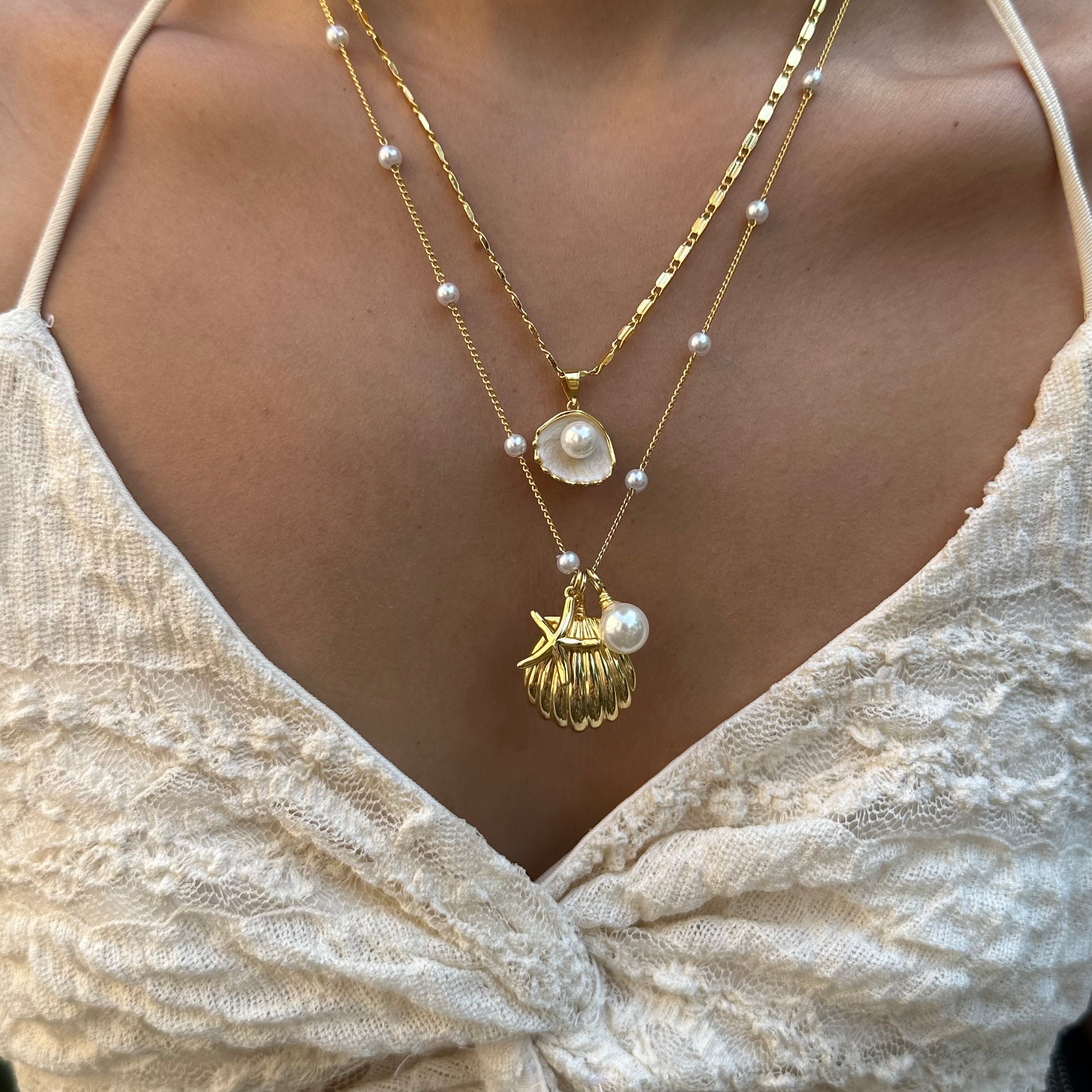 Collar con diseño de concha LuvaModa