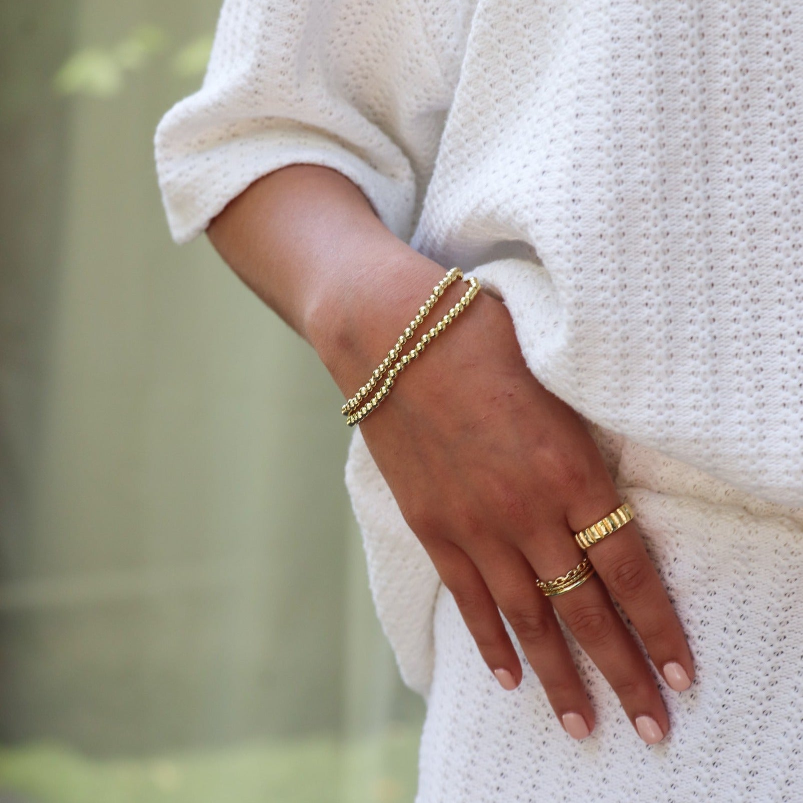 Pulsera de oro Mykonos LuvaModa