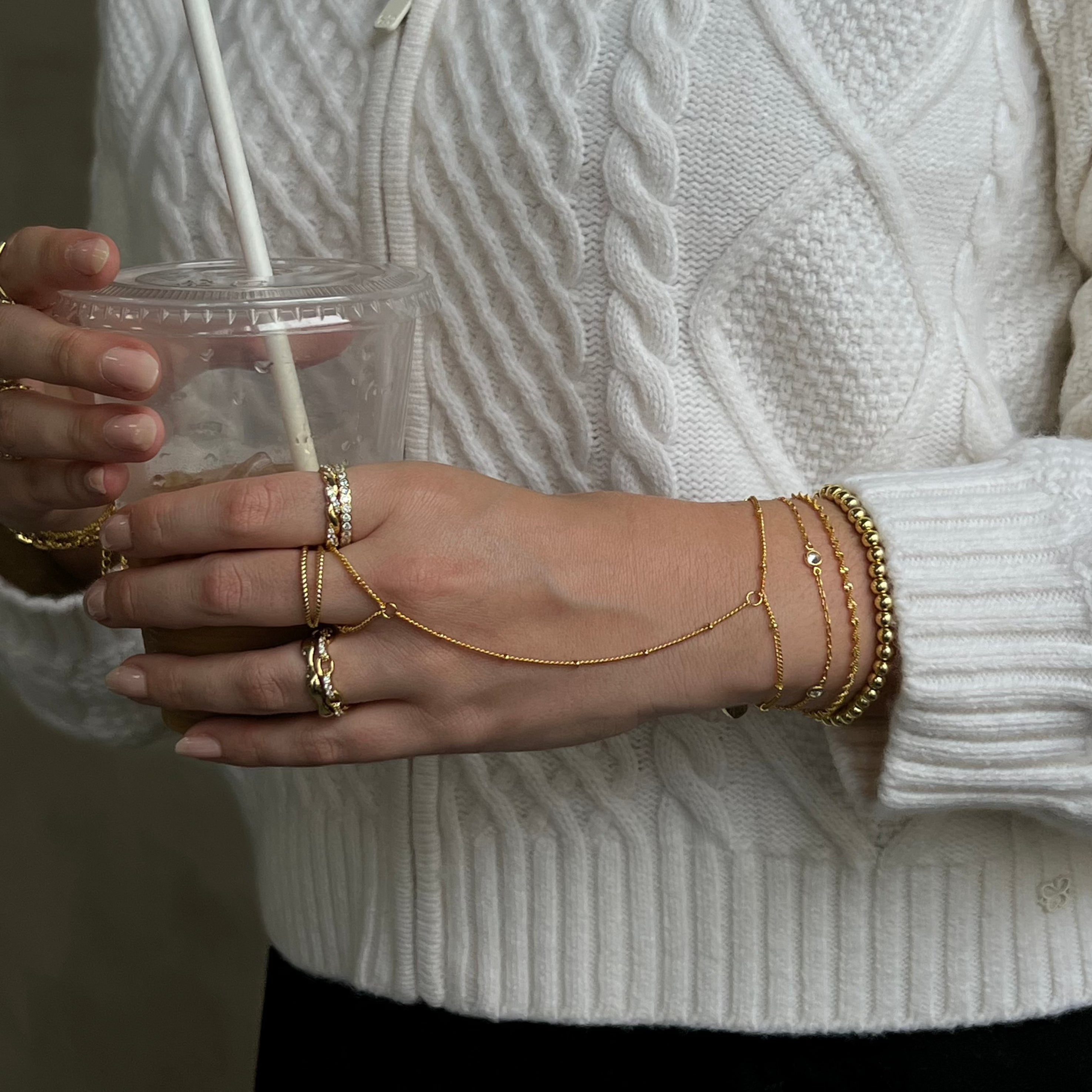 Pulsera de oro Mykonos LuvaModa