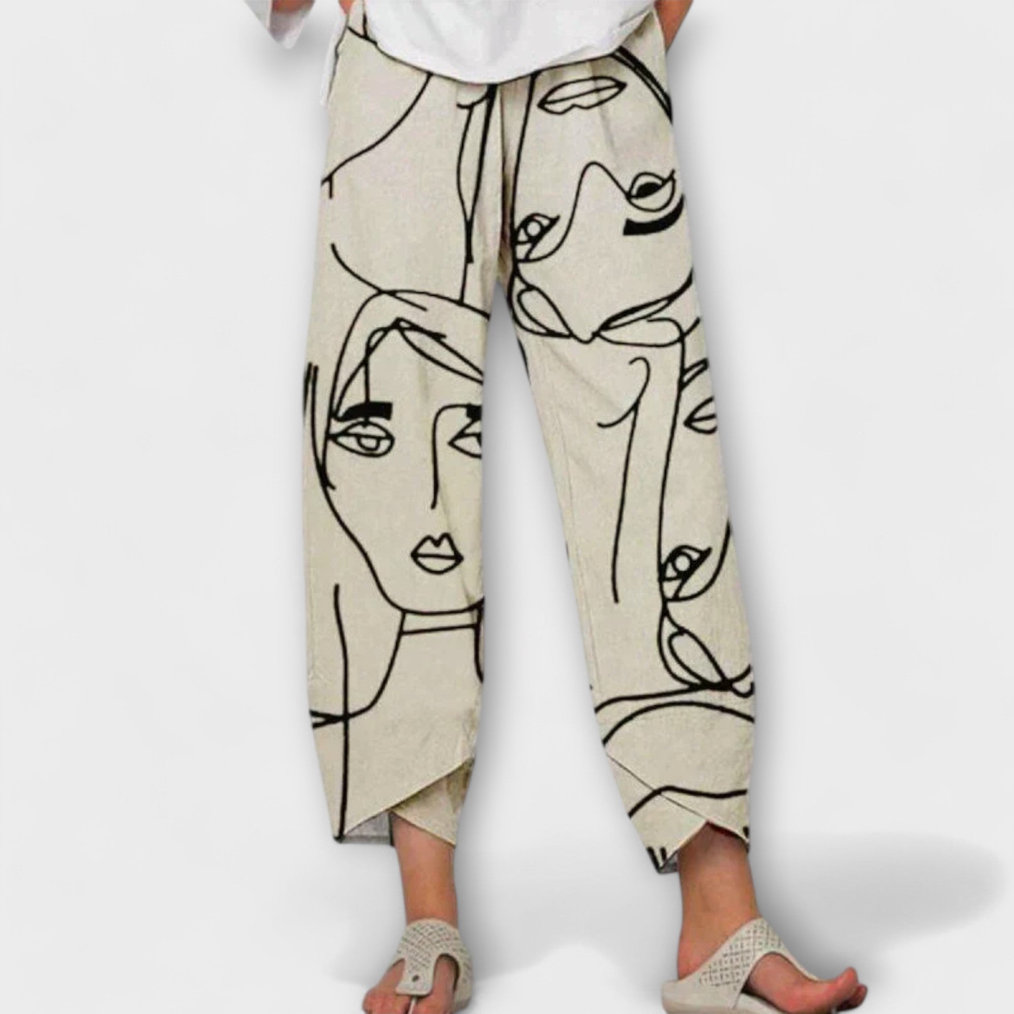 Nahia - Pantalones de lino LuvaModa