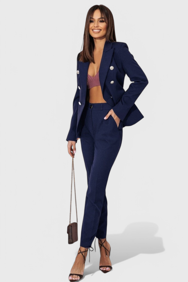 Conjunto elegante de blazer y pantalón Rosalin LuvaModa