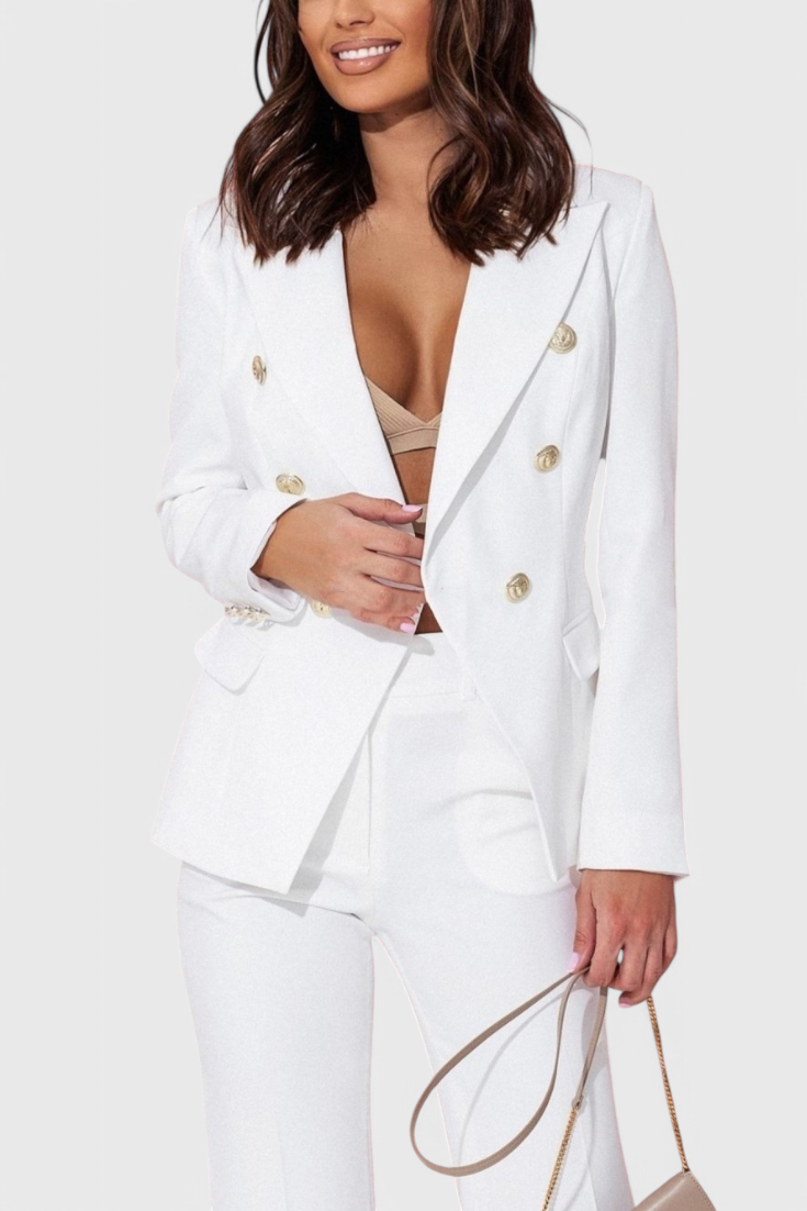Conjunto elegante de blazer y pantalón Rosalin LuvaModa
