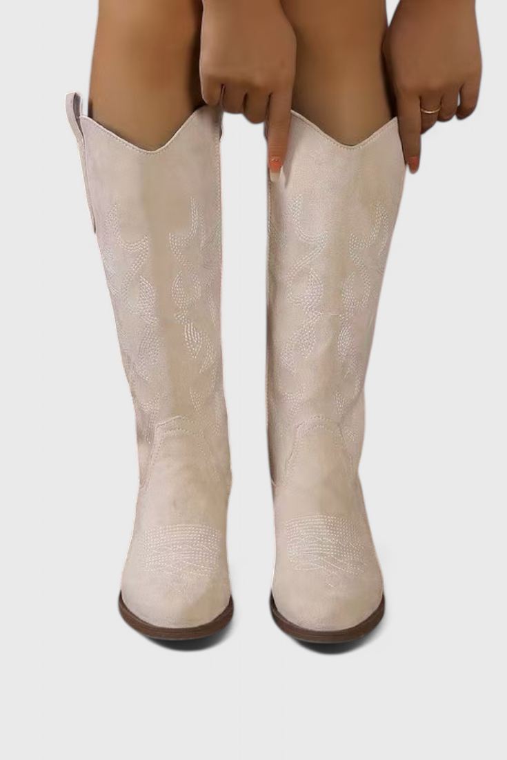 Botas vaqueras de ante estilo western Elka LuvaModa
