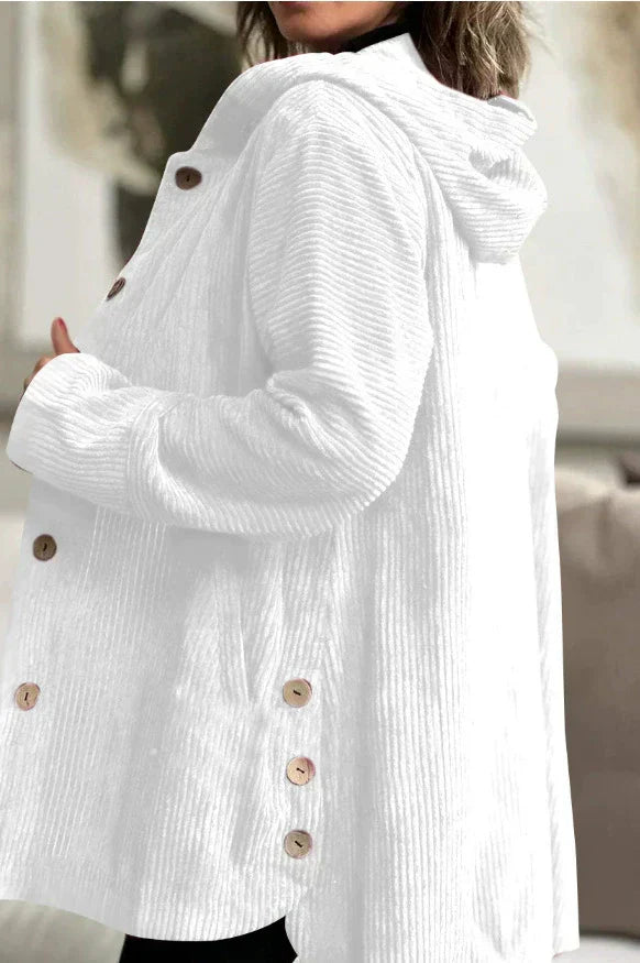 Cordia - Chaqueta con capucha de pana Luvamoda