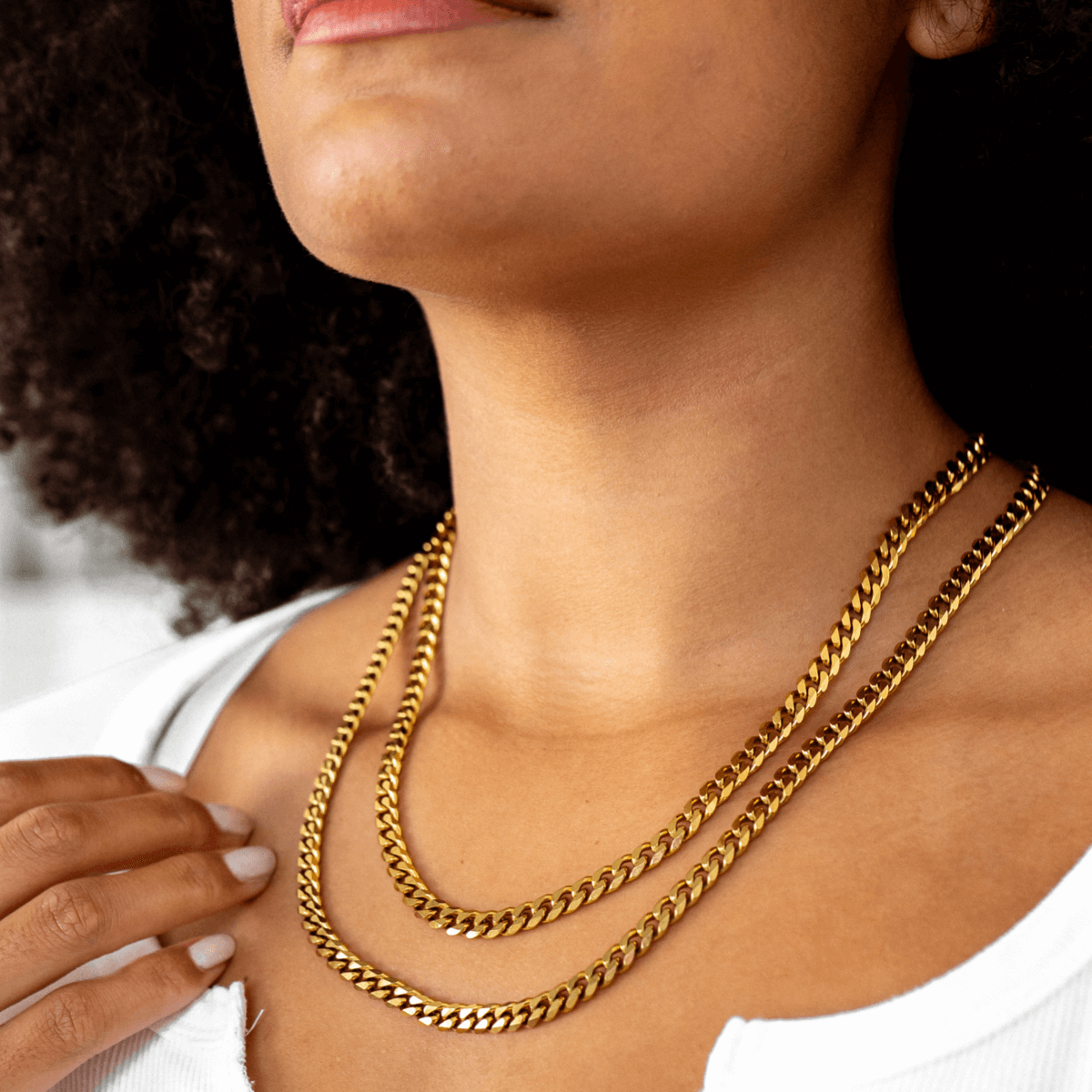Cadena de oro estilo cubano LuvaModa