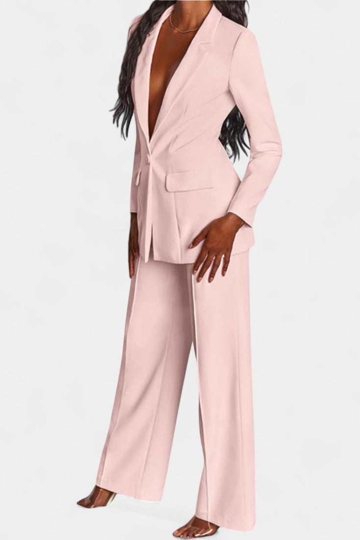 Conjunto de chaqueta y pantalones anchos Marnie hechos a medida LuvaModa