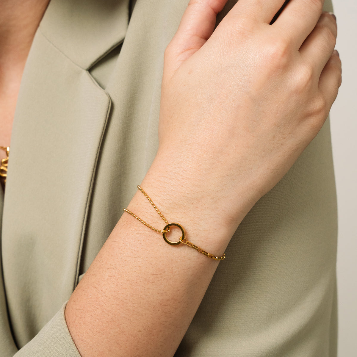 Pulsera de tenis de oro en caja LuvaModa