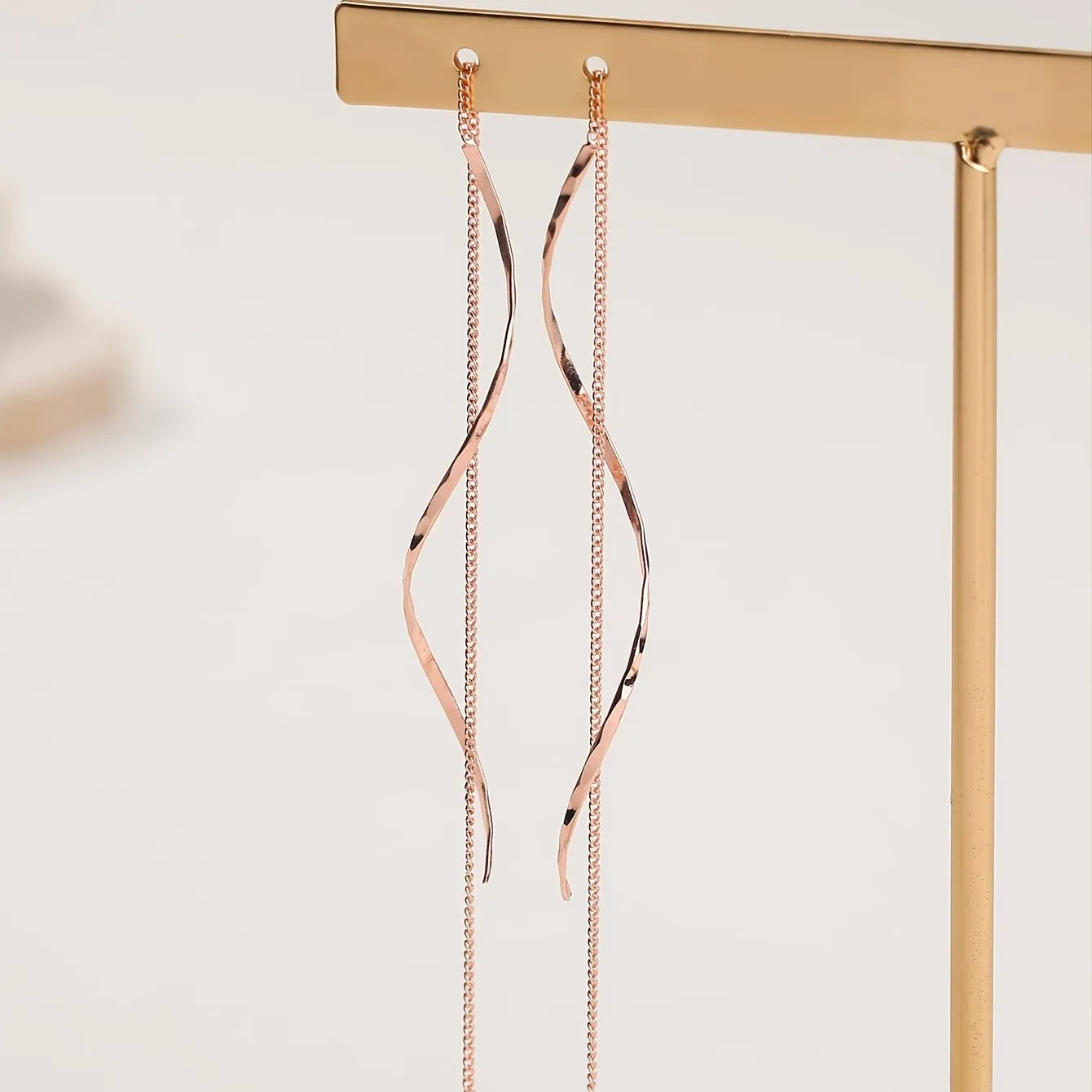 Pendientes con patrón de ondas largas LuvaModa