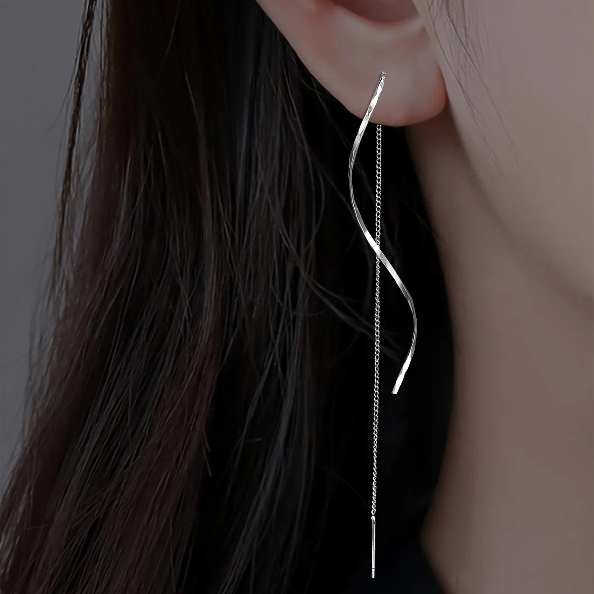 Pendientes con patrón de ondas largas LuvaModa