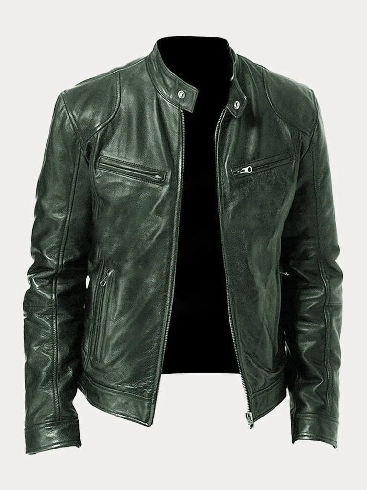 Carlos | Chaqueta de Cuero Elegante LuvaModa