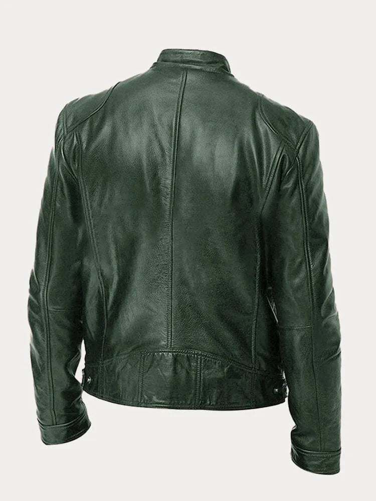 Carlos | Chaqueta de Cuero Elegante LuvaModa
