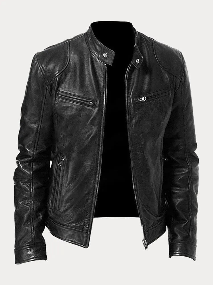 Carlos | Chaqueta de Cuero Elegante LuvaModa