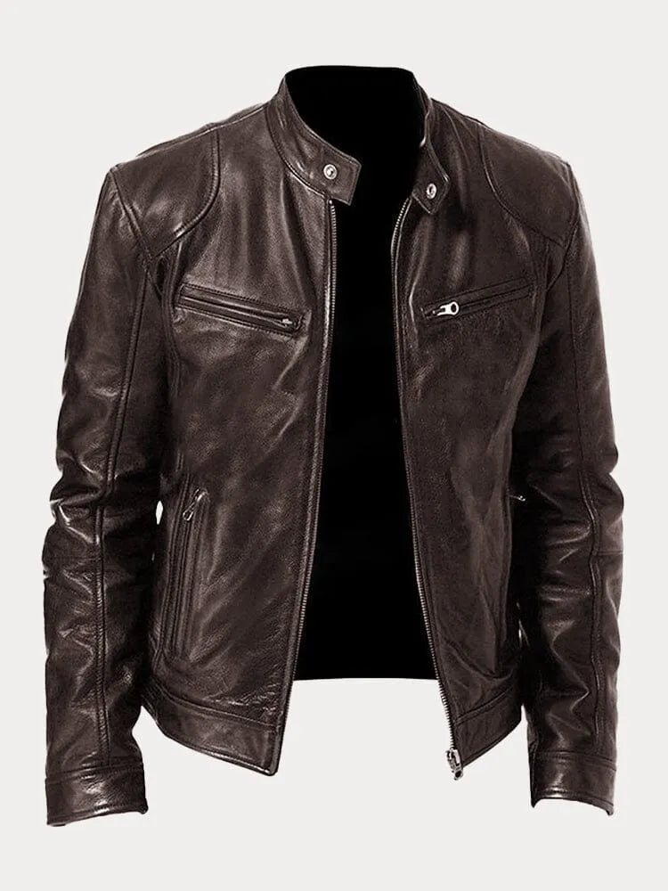 Carlos | Chaqueta de Cuero Elegante LuvaModa