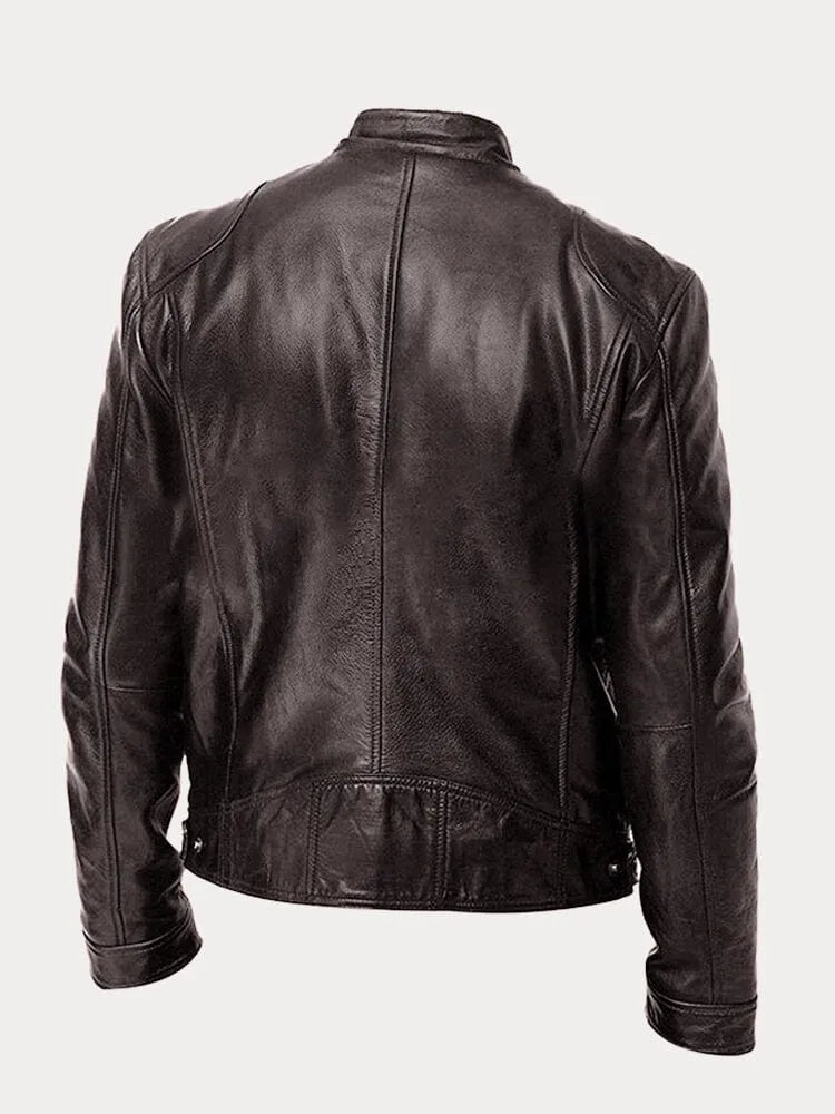 Carlos | Chaqueta de Cuero Elegante LuvaModa
