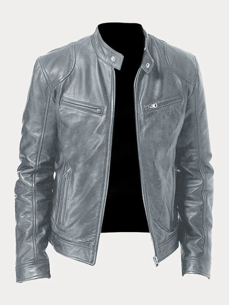 Carlos | Chaqueta de Cuero Elegante LuvaModa