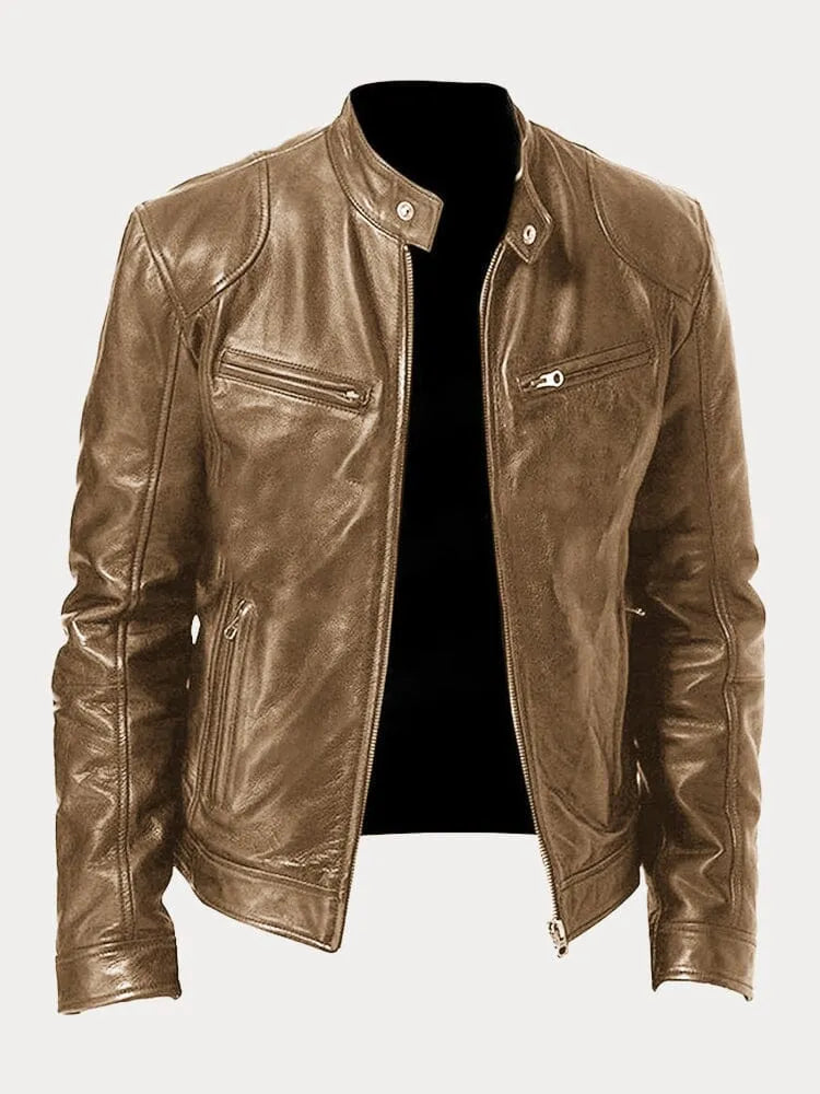 Carlos | Chaqueta de Cuero Elegante LuvaModa