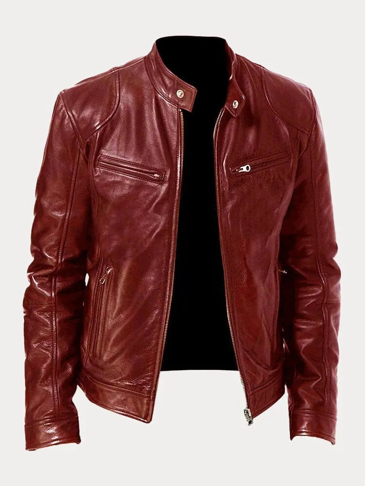 Carlos | Chaqueta de Cuero Elegante LuvaModa
