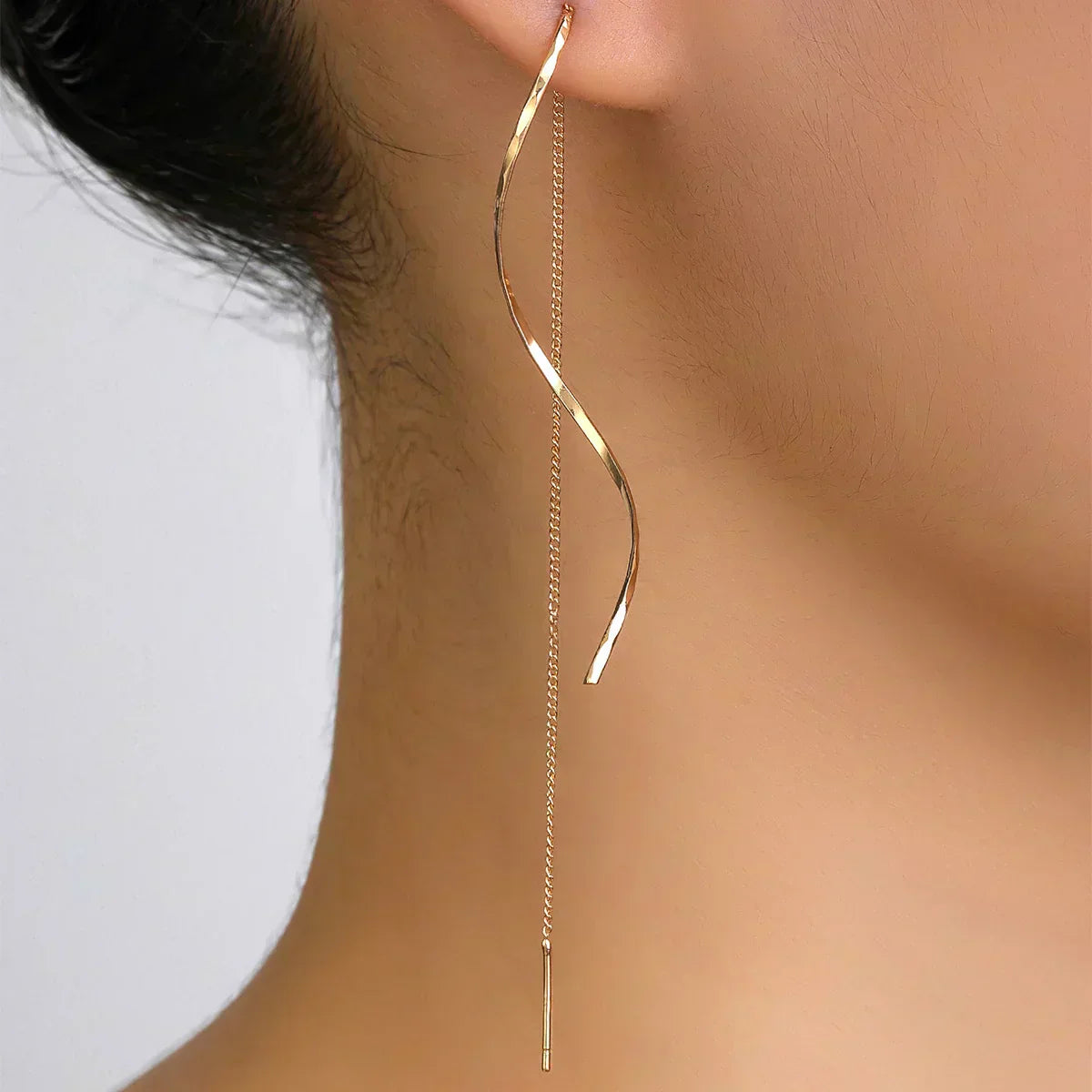 Pendientes con patrón de ondas largas LuvaModa