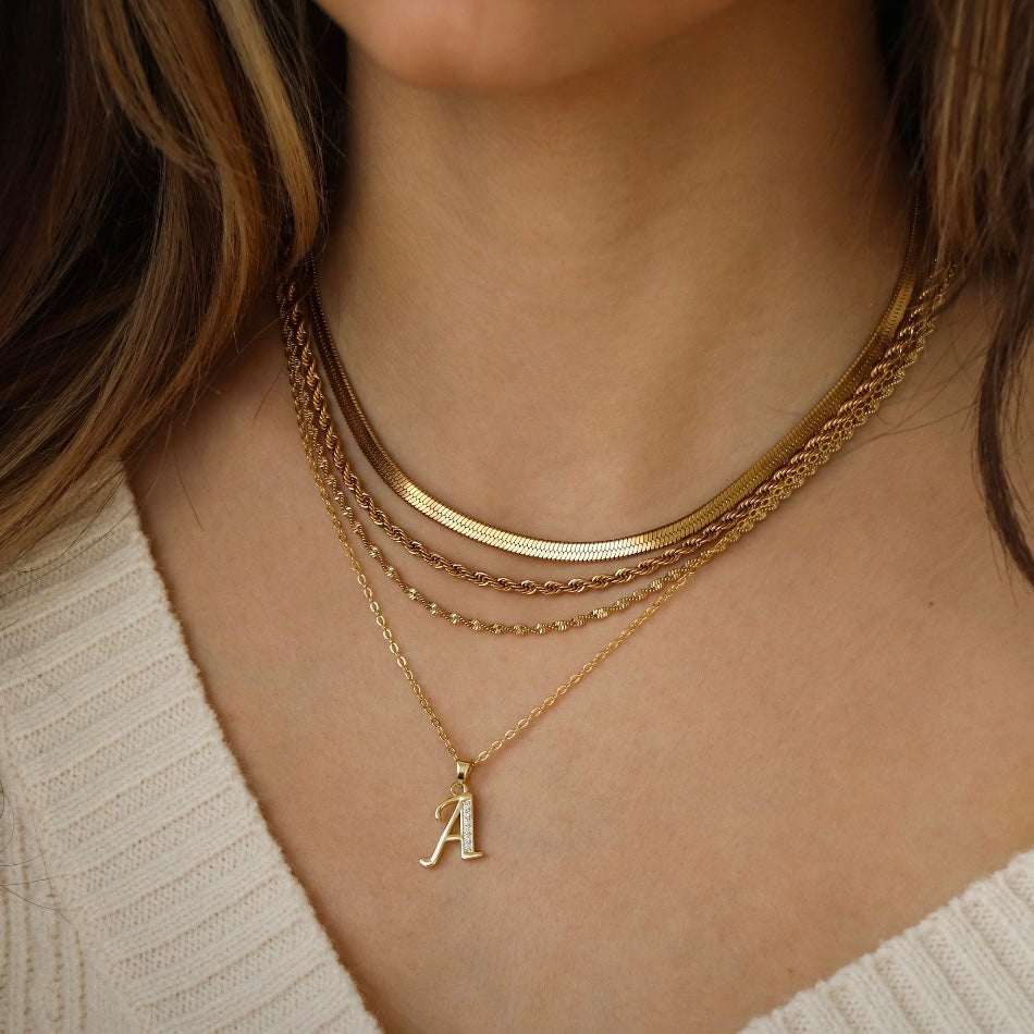 Collar de serpiente brillante LuvaModa