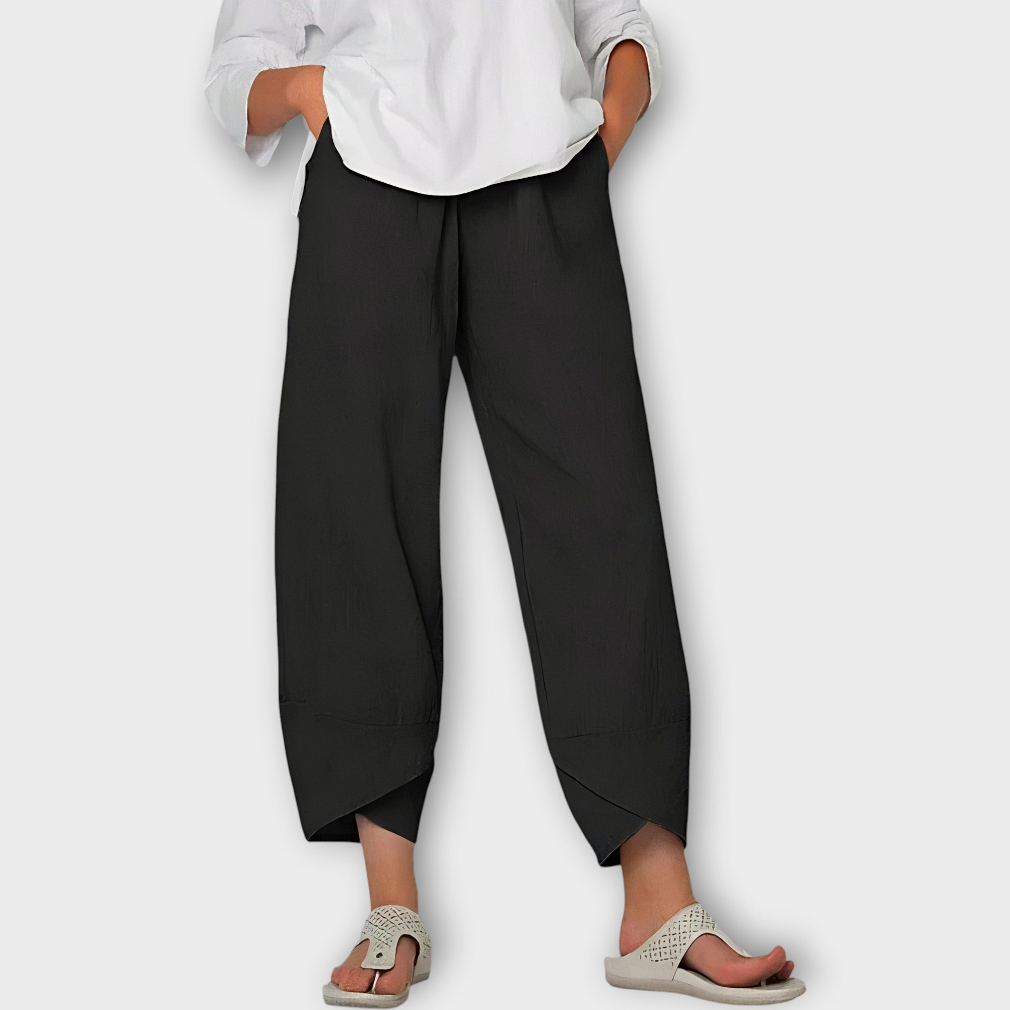 Pantalones de lino elegantes LuvaModa