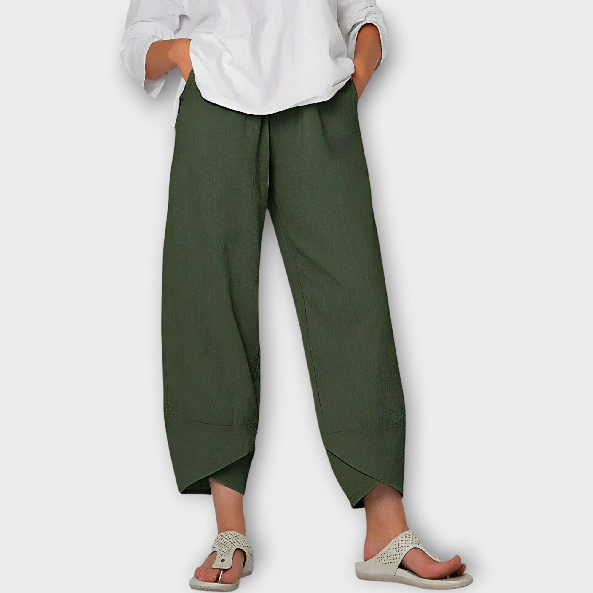 Pantalones de lino elegantes LuvaModa