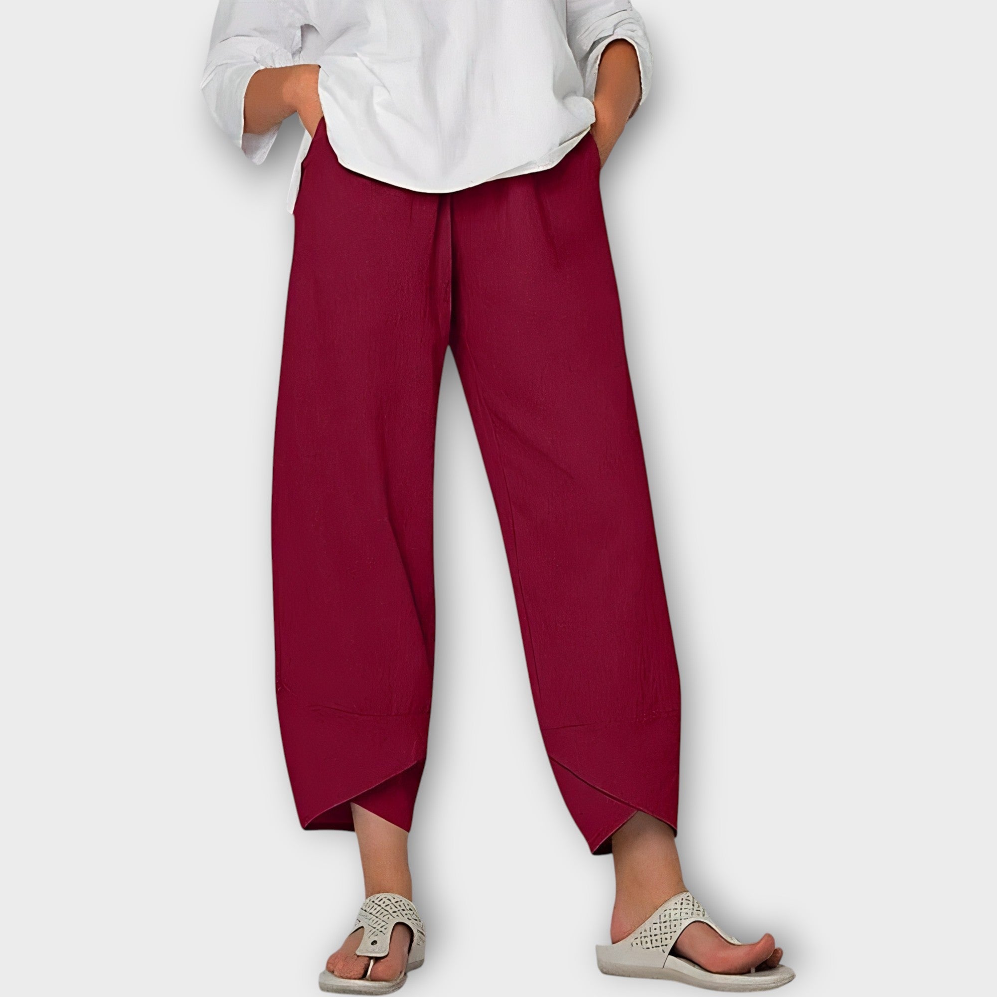 Pantalones de lino elegantes LuvaModa