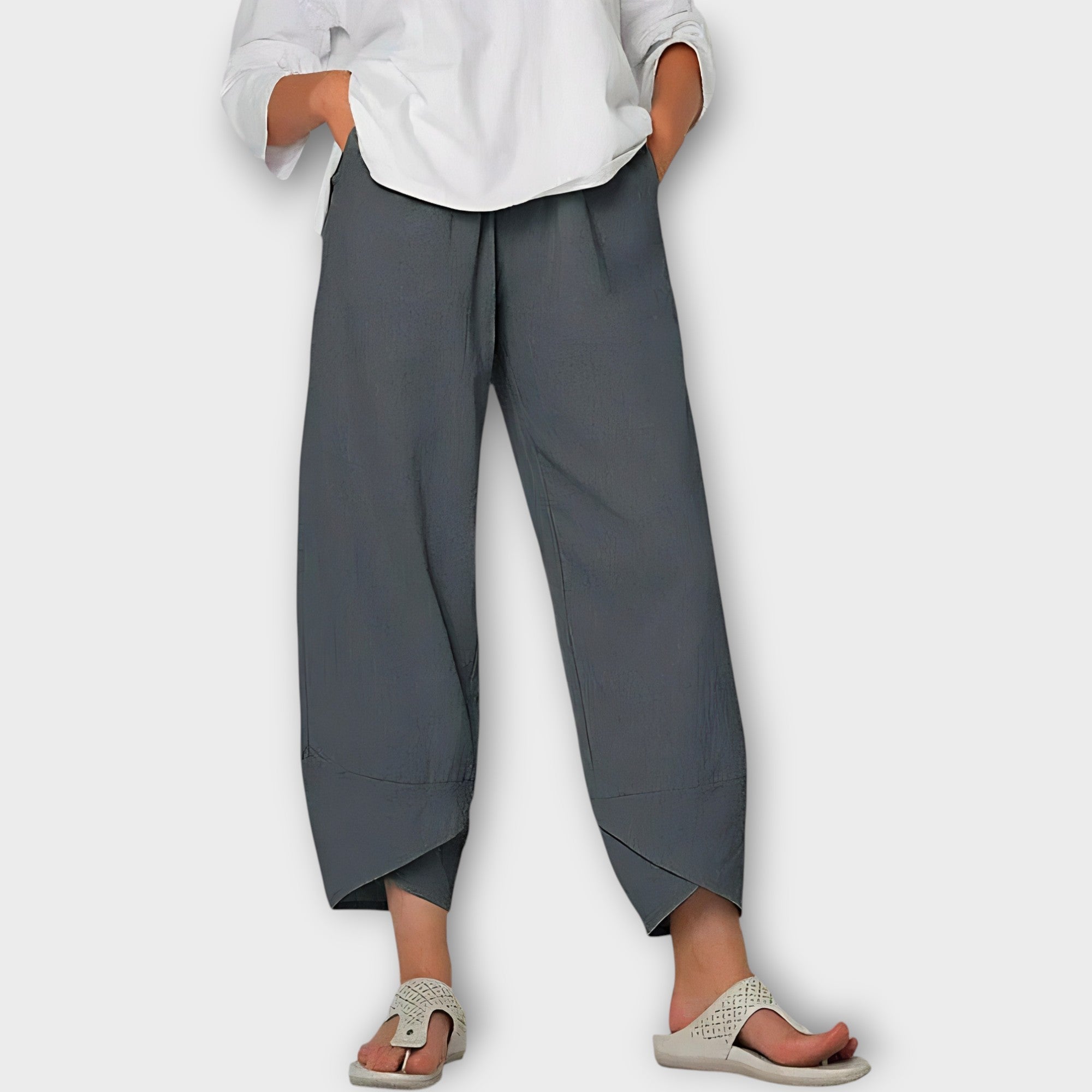 Pantalones de lino elegantes LuvaModa