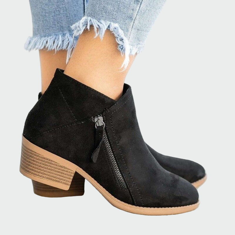 Botas ortopédicas de piel de tacón premium para invierno. LuvaModa