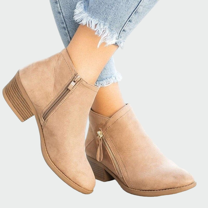 Botas ortopédicas de piel de tacón premium para invierno. LuvaModa