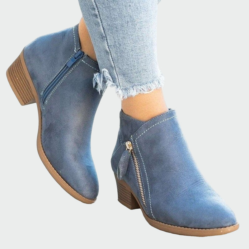 Botas ortopédicas de piel de tacón premium para invierno. LuvaModa