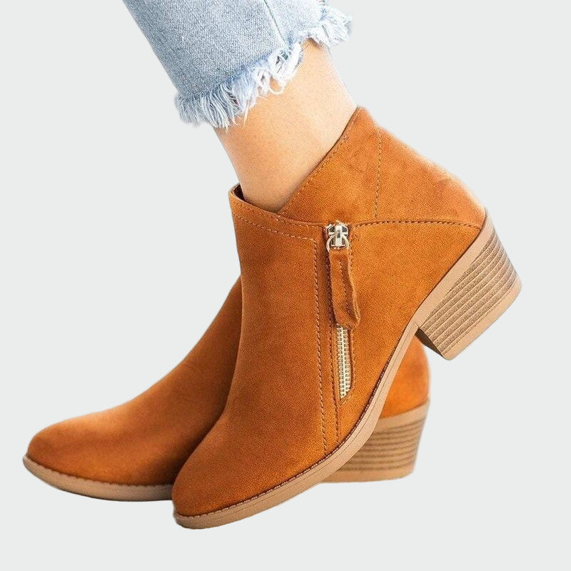 Botas ortopédicas de piel de tacón premium para invierno. LuvaModa