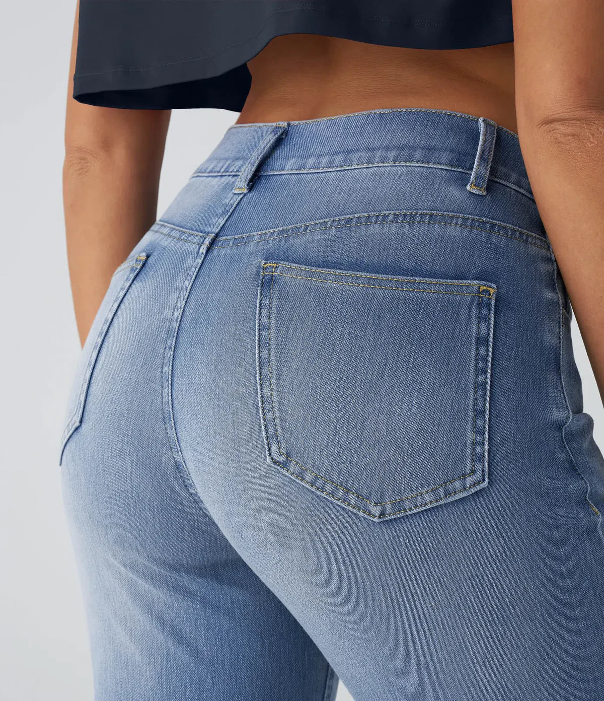 Pantalones elásticos y cómodos con cintura alta LuvaModa