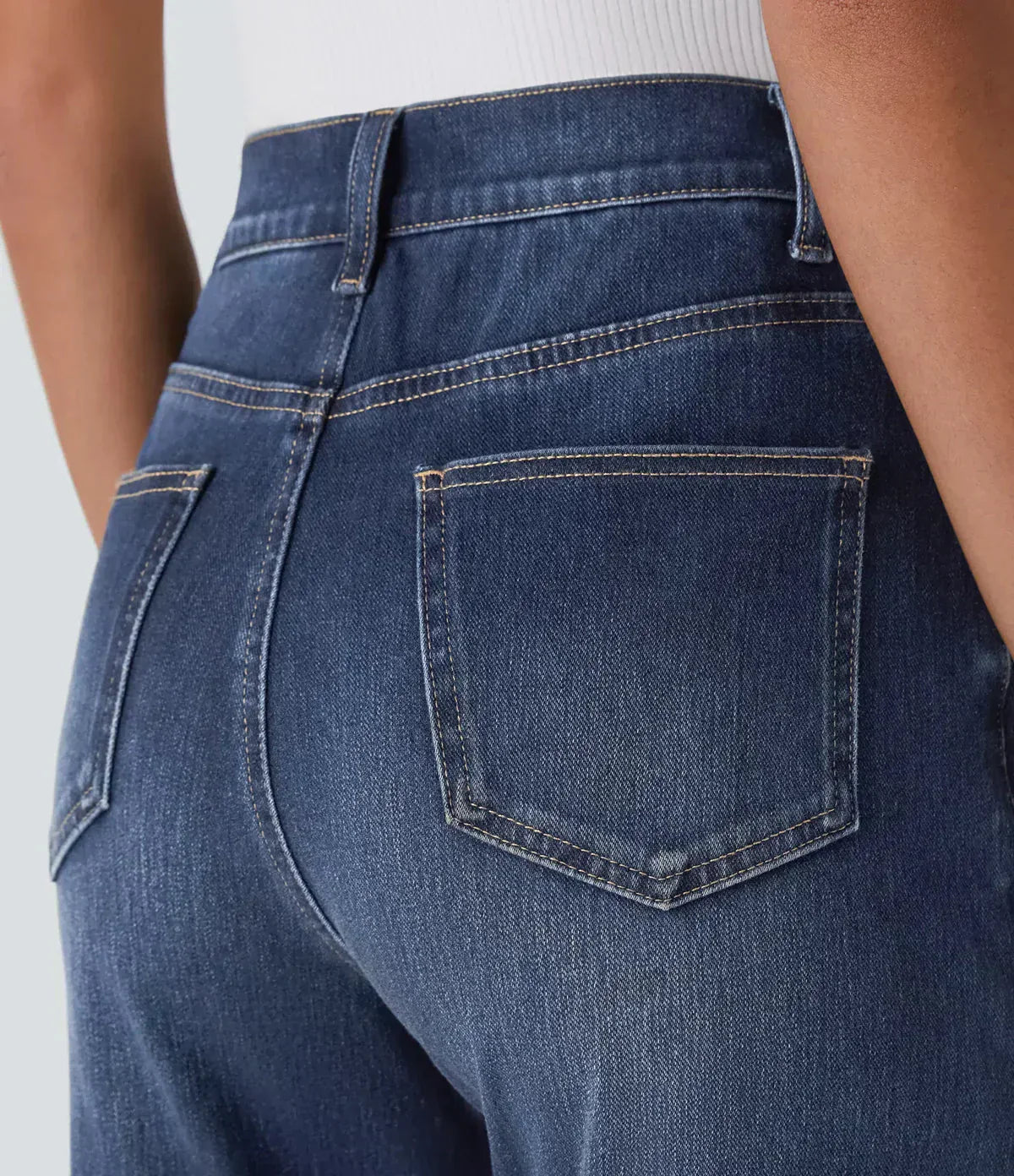 Pantalones elásticos y cómodos con cintura alta LuvaModa