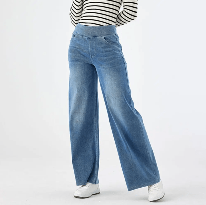 Pantalones cómodos con cintura elástica LuvaModa