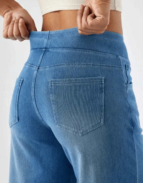 Pantalones cómodos con cintura elástica LuvaModa