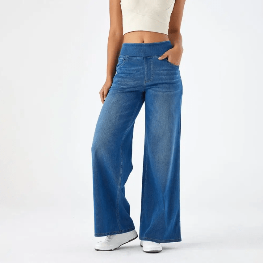 Pantalones cómodos con cintura elástica LuvaModa