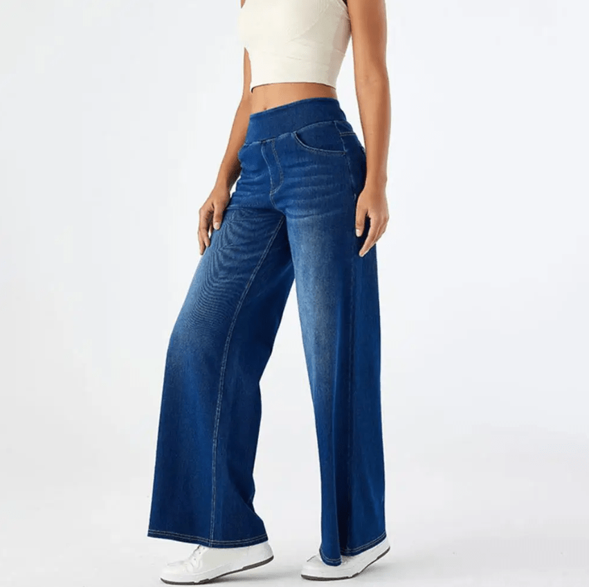 Pantalones cómodos con cintura elástica LuvaModa