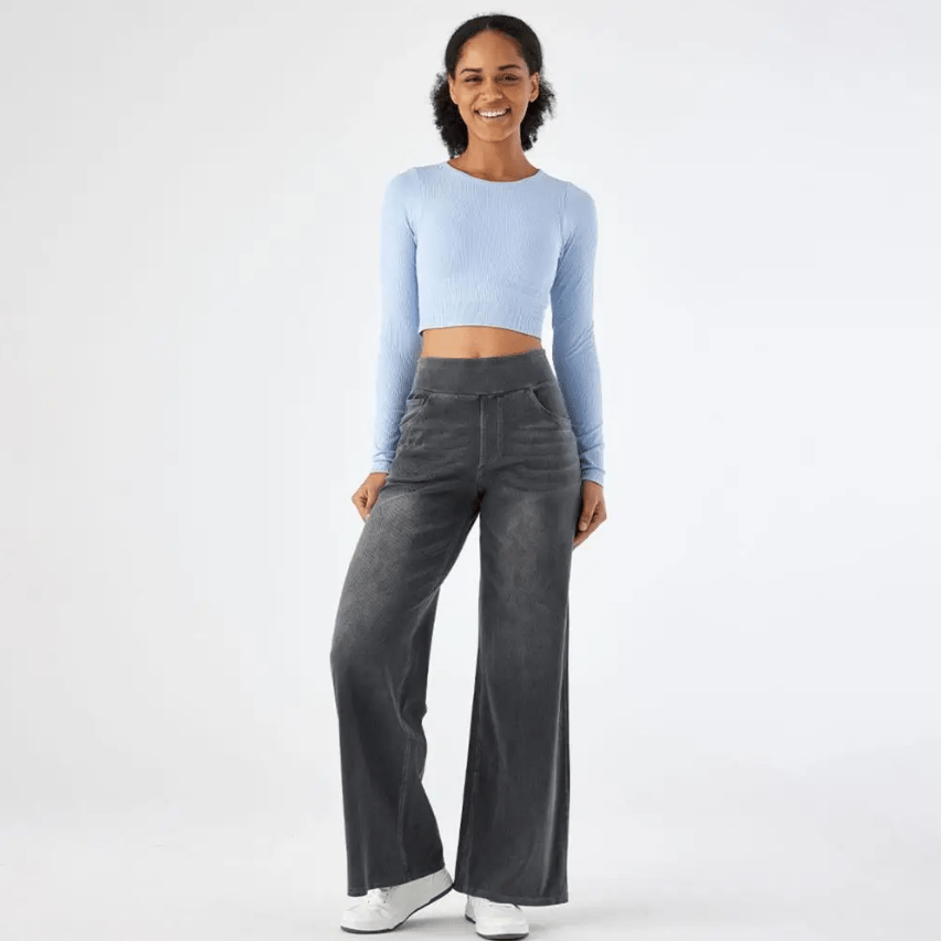 Pantalones cómodos con cintura elástica LuvaModa