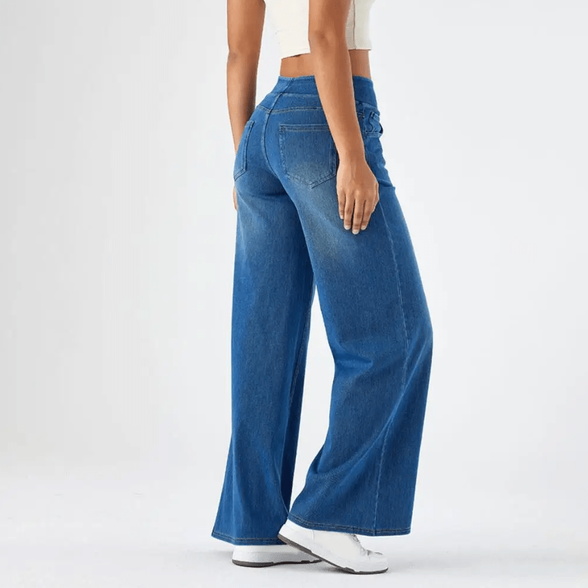 Pantalones cómodos con cintura elástica LuvaModa