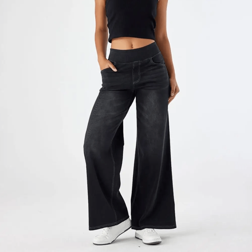 Pantalones cómodos con cintura elástica LuvaModa