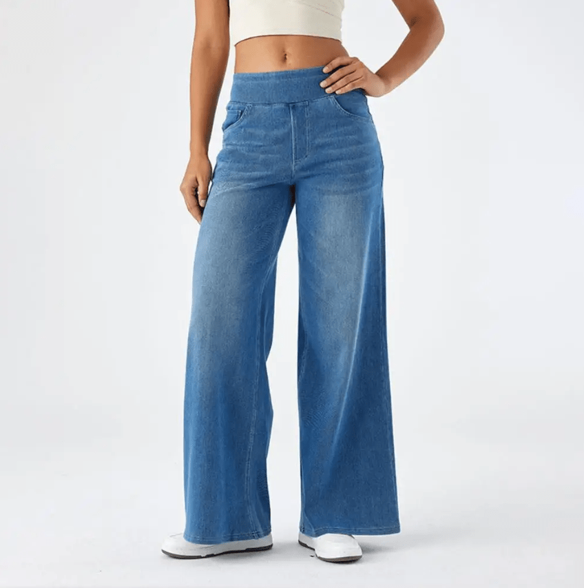 Pantalones cómodos con cintura elástica LuvaModa