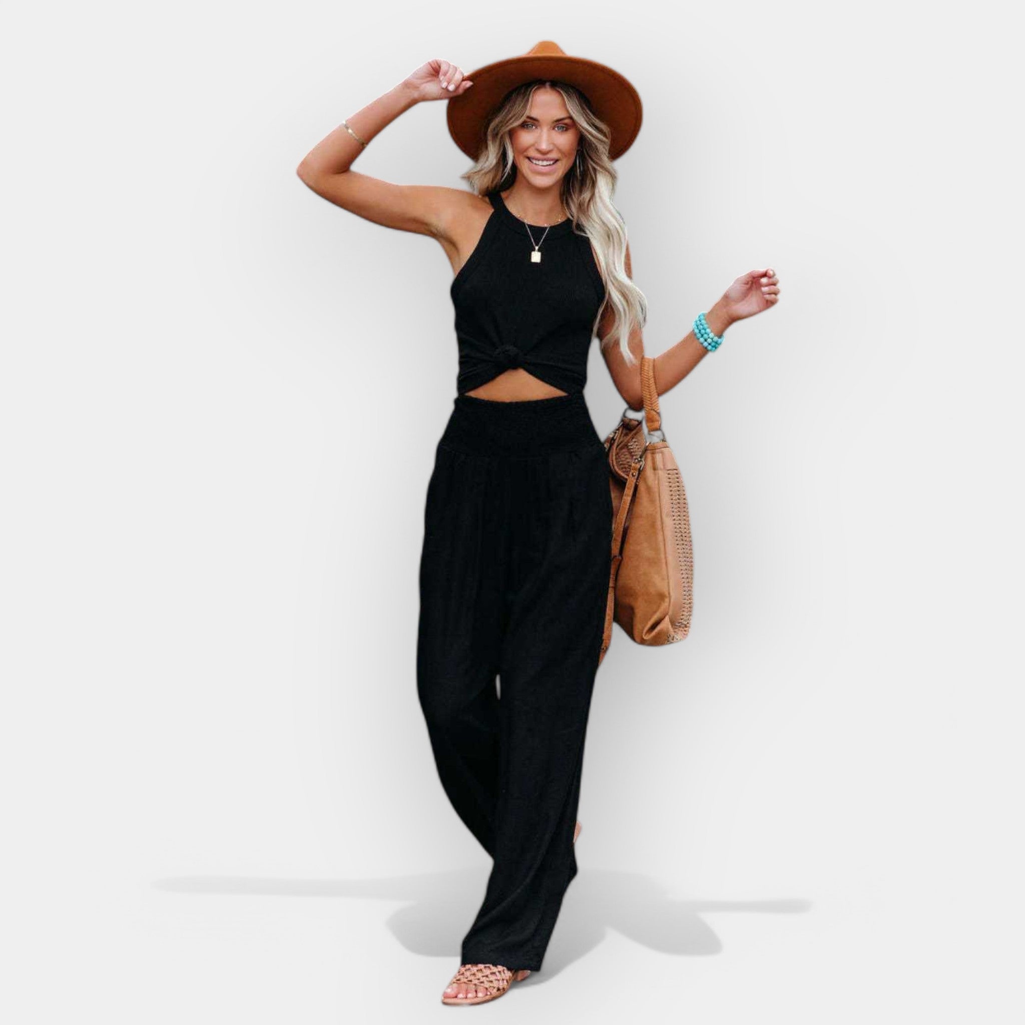 Pantalones anchos cómodos LuvaModa