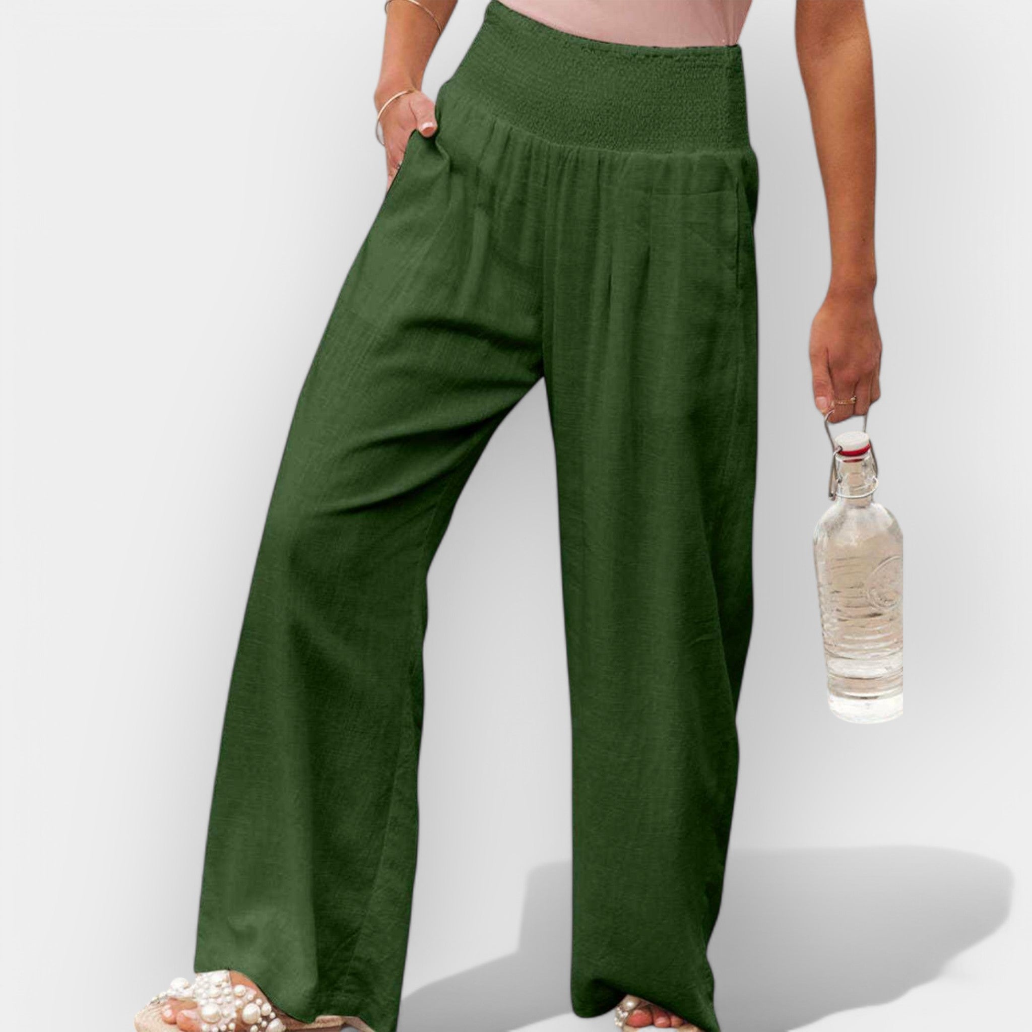 Pantalones anchos cómodos LuvaModa